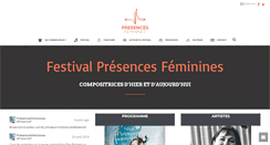Desktop Screenshot of presencesfeminines.com